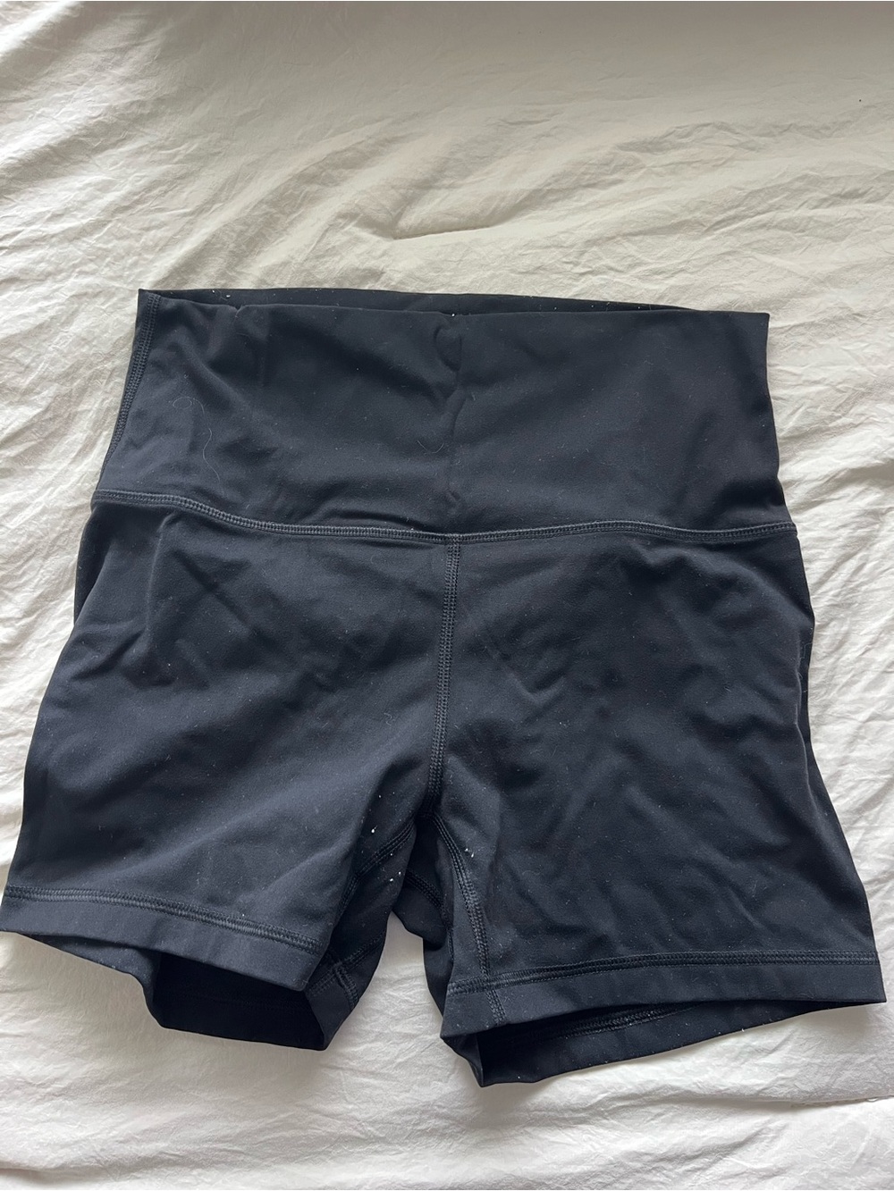 High-Waist Black Women’s Performance Shorts